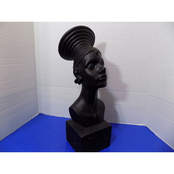 NEW Black African Queen Statue Figurine Bust - Picture 5 of 5
